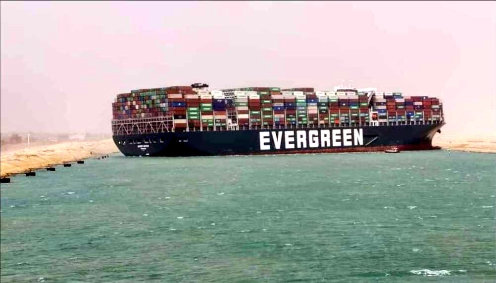 The Ever Given, Stuck in the Suez Canal